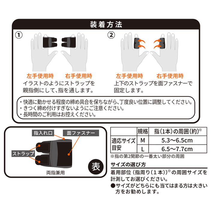 活き活きラボ　１本指サポーター2個入り（カラダファクトリー）