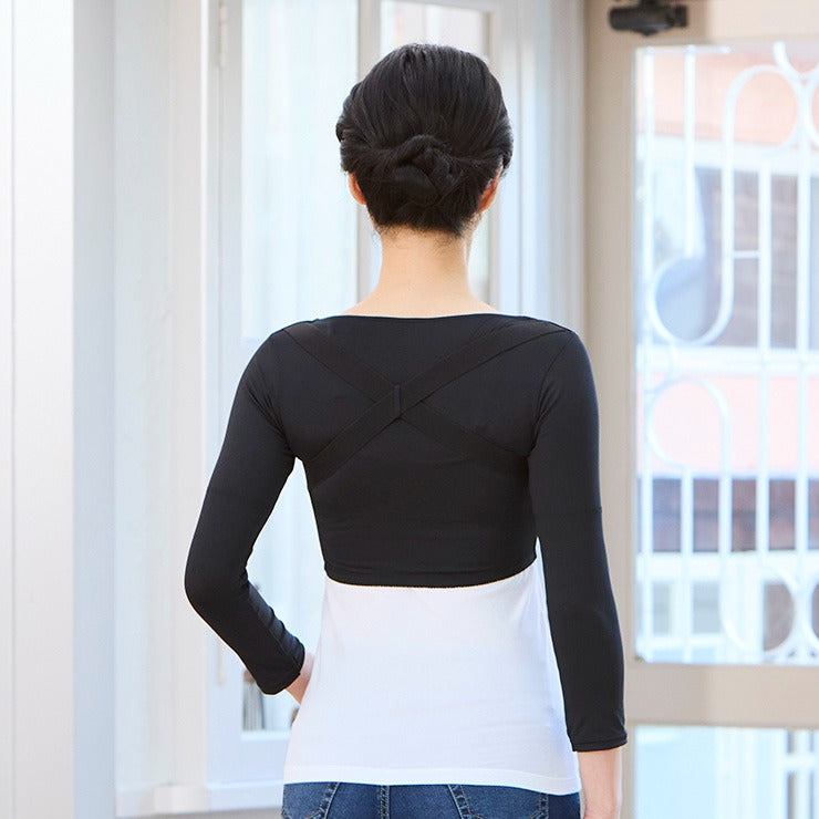 レディース　巻肩＆二の腕シェイプ姿勢サポーター（活き活きラボ×カラダファクトリー）S～5L