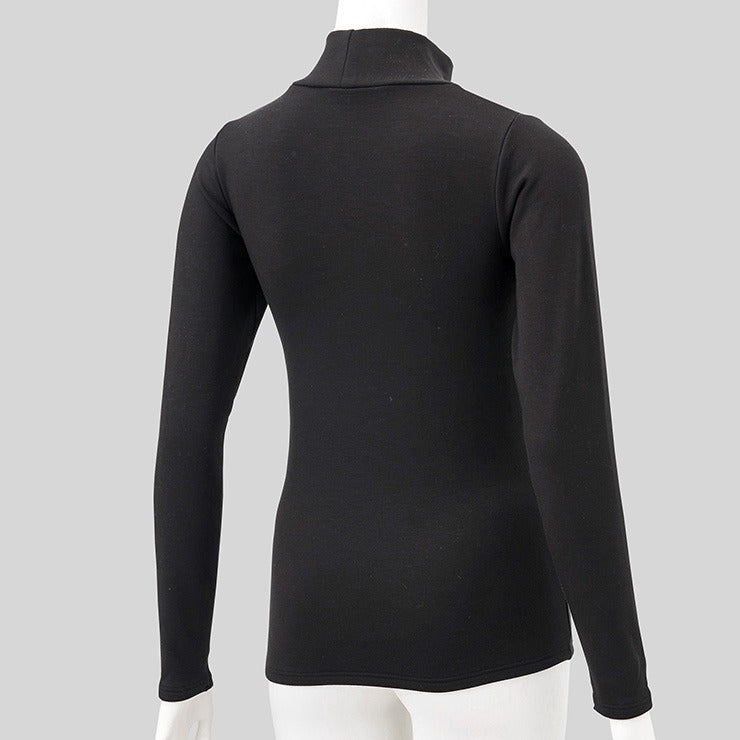 レディース　ハイネック長袖（M～LL・FIBER HEAT スーパープレミアム あったかモイスト）