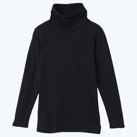 レディース　タートルネック8分袖（FIBER HEAT PREMIUM あったかモイスト）