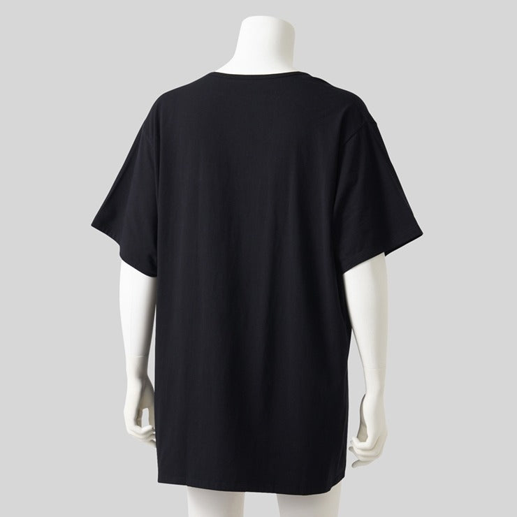 メンズ　半袖V首インナー（3L～6L・FIBERHEATコットン）