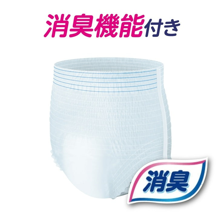 アテント うす型さらさらパンツ通気性プラス M 男女共用 22枚 | しま