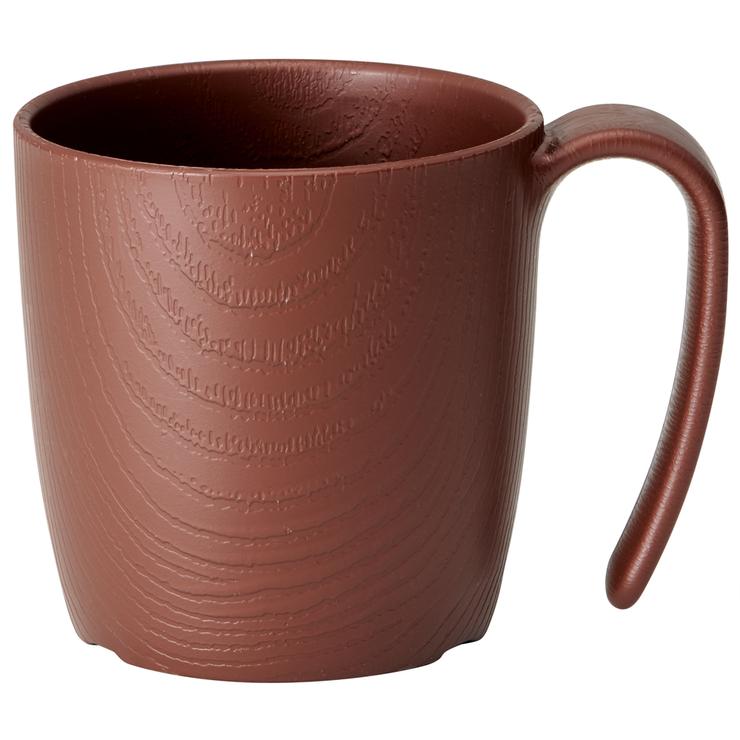木目持ちやすいコップ ハンドル付［290ml］