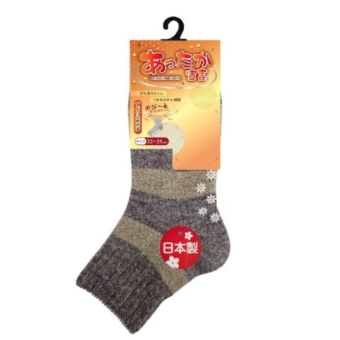 レディース　日本製クルーソックス
