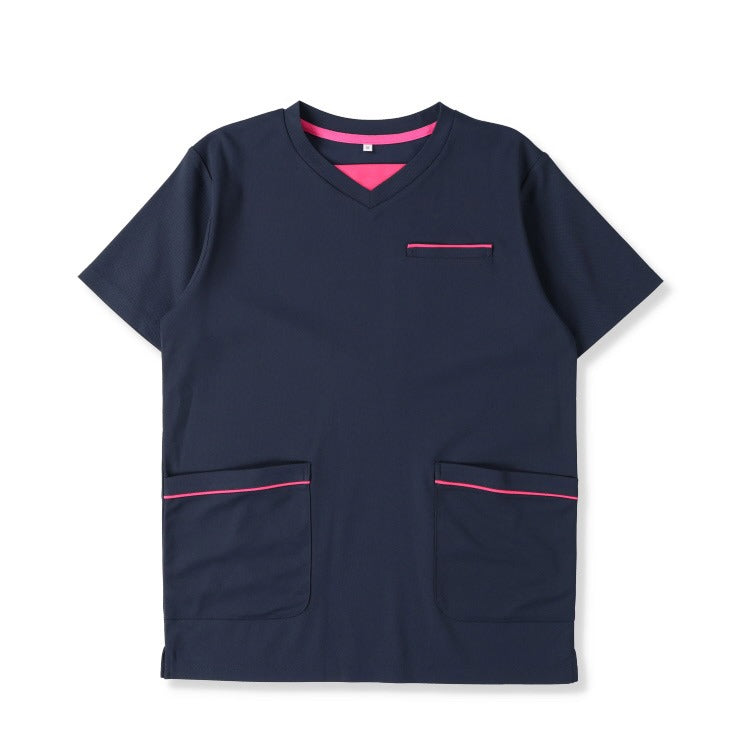 介護ユニフォーム　Tシャツ（S～4L・ナノファイン制菌加工）