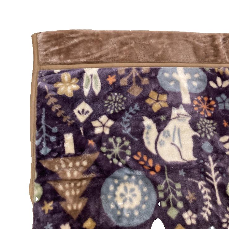 合わせ毛布（シングルサイズ）フォレスト柄