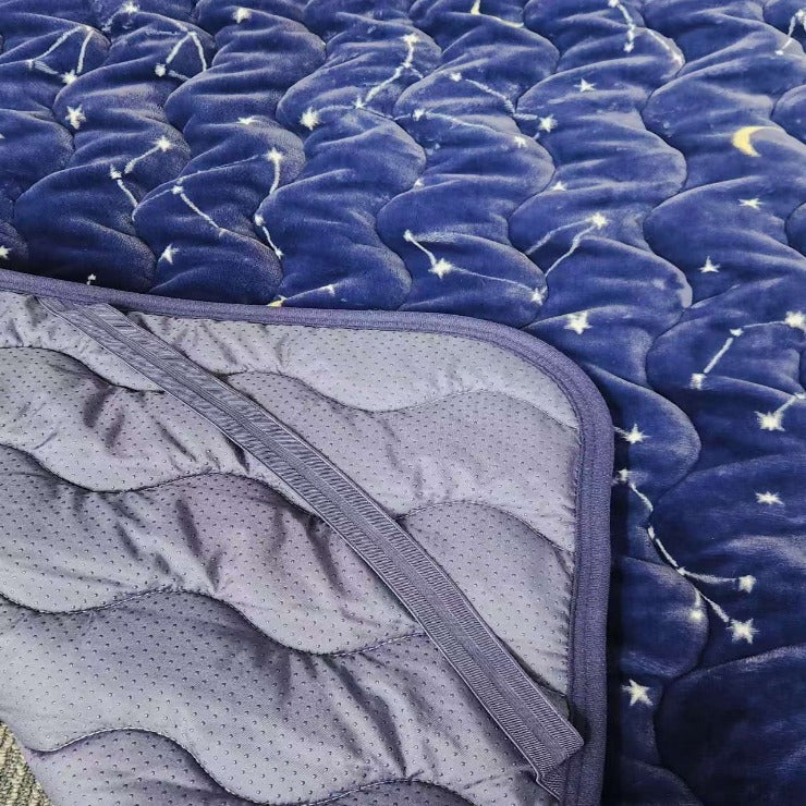 敷きパッド（シングルサイズ・FIBER HEAT）星座柄