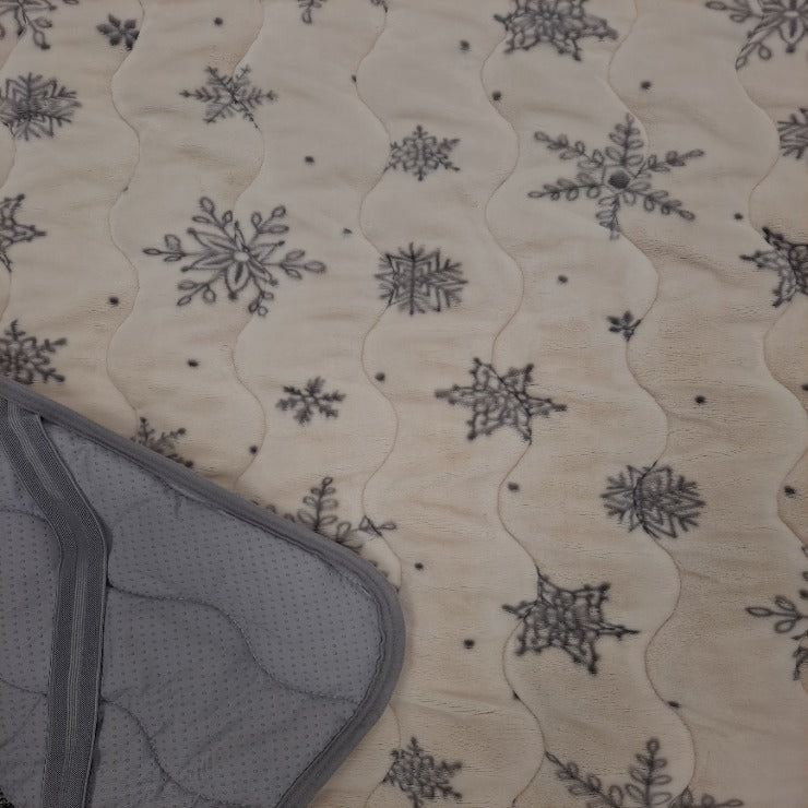 敷きパッド（シングルサイズ・FIBER HEAT）クリスタル柄