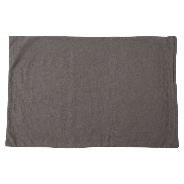 枕カバー 綿100％（43×63cm）グレー/ネイビー/ホワイト/ブラウン
