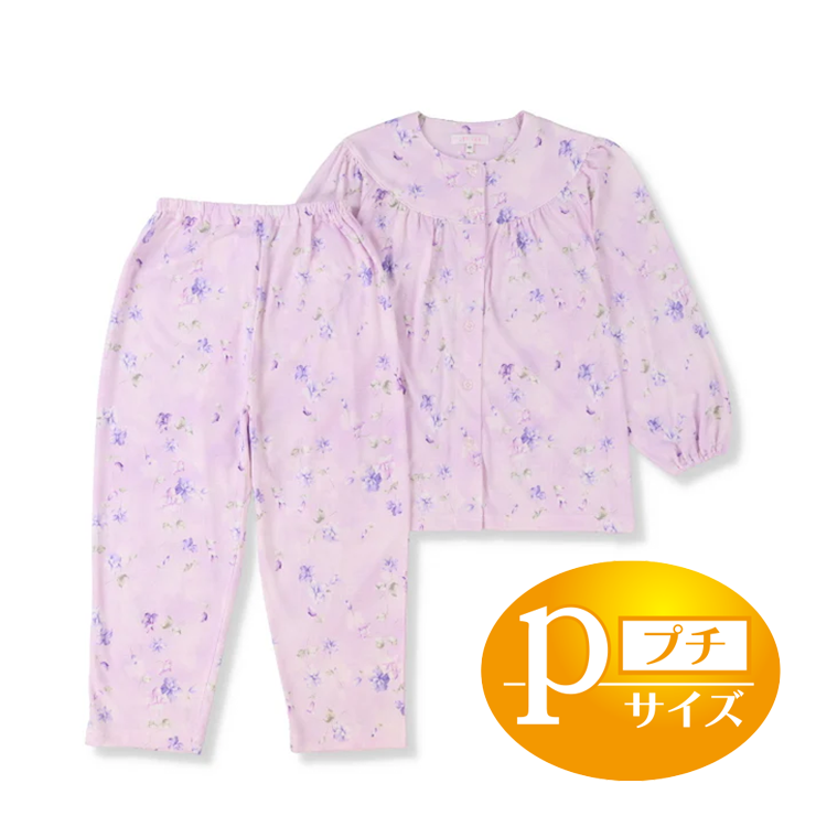 レディース　丸ヨークパジャマ（低身長・小さめサイズ）