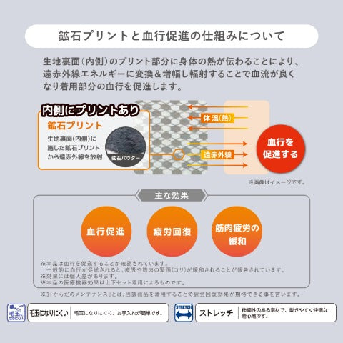 メンズ　疲労回復ルームトップス（活き活きラボ）
