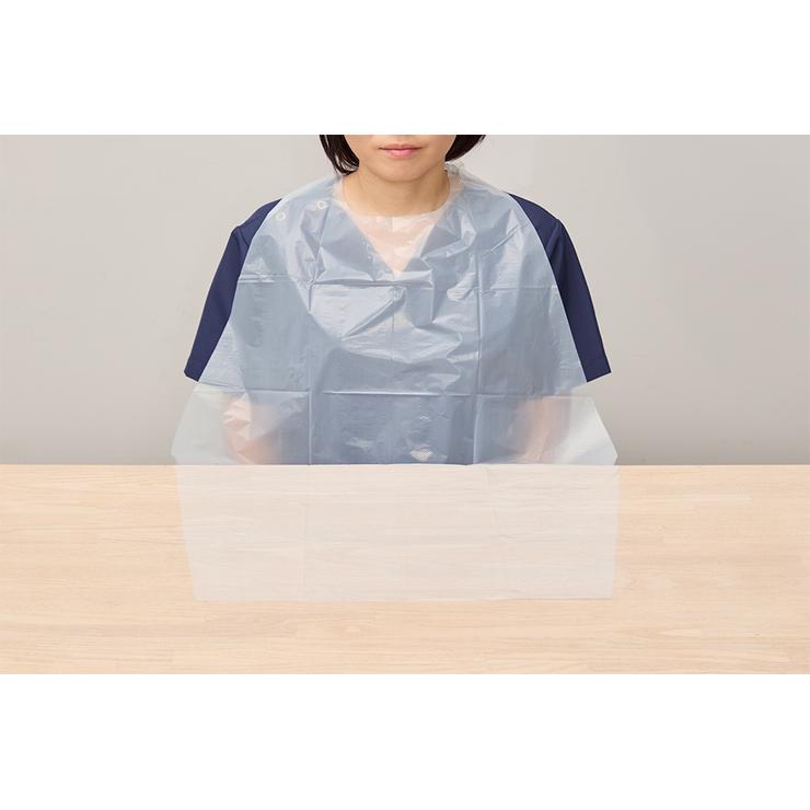使いきり食事用エプロン ポケット付（50枚入）